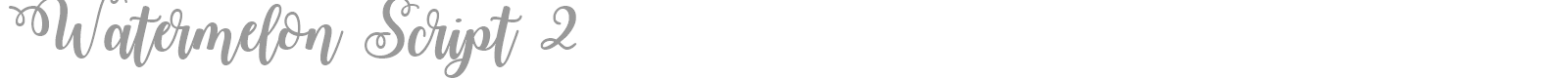 Watermelon Script 2 font preview
